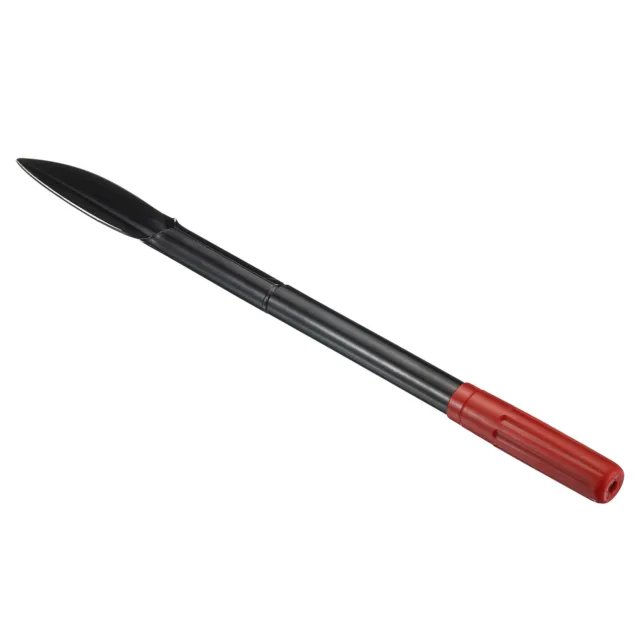 19" Garden Trowel Leaf-Shaped Shovel Pointed Gardening Tools Black Red