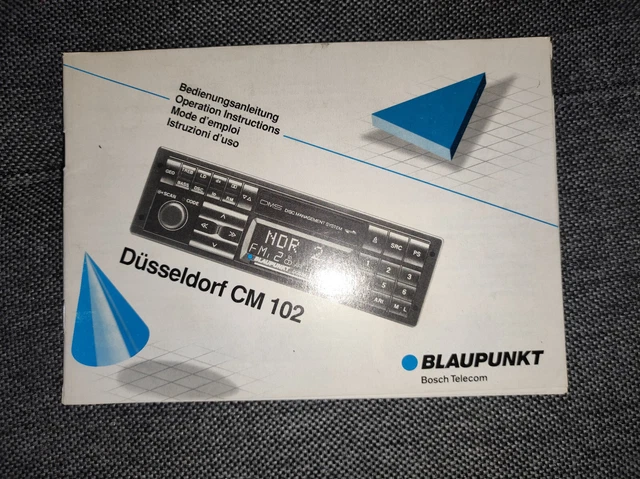 Blaupunkt Düsseldorf CM 102 Radio Beschreibung Bedienungsanleitung Autoradio