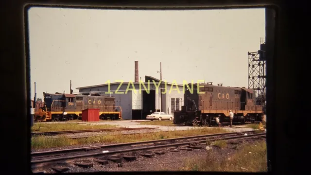 T1503 TRAIN SLIDE Railroad MAIN Line C & O POWER 418 YEAR 1978