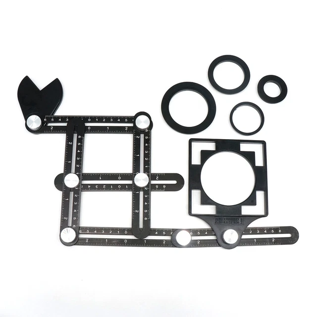 Squadra Multiuso Preciva 300mm - Righello Combinato Per Falegnameria E Misure - Foto 4