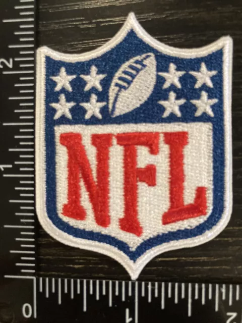 Nfl Logo Shield Iron On Embroidered Patch Football.