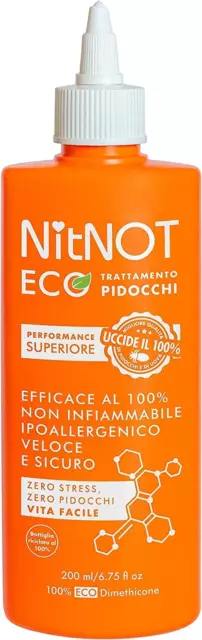 Trattamento per Pidocchi Lendini Forte per Bambini Adulti 200 ML Uccide il 100%