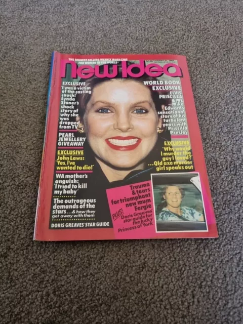 New Idea Magazine August 1988- Lynda Stoner-Fergie-