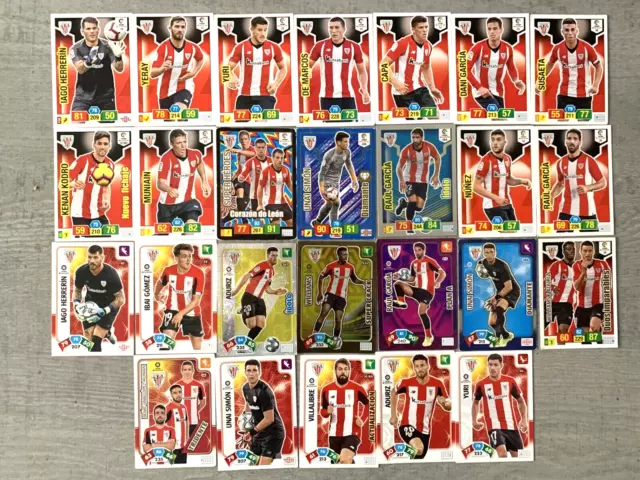 Lote De Cromos De Futbol Adrenalyn  Del Athletic Club Bilbao