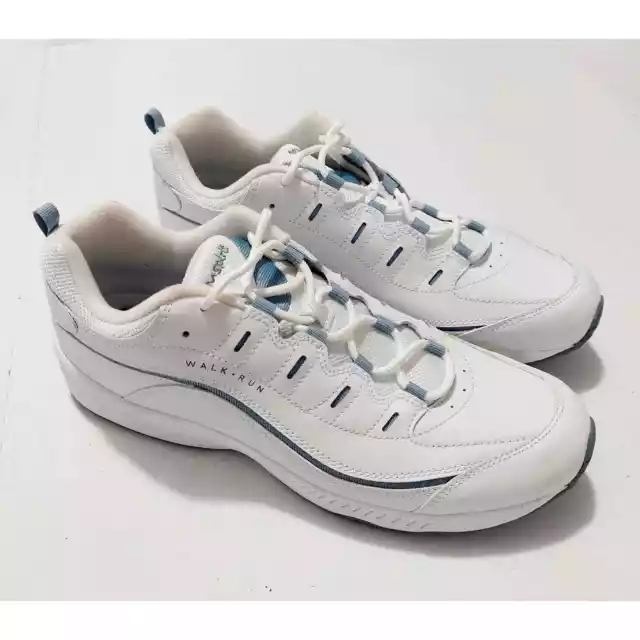 Easy Spirit Walking Shoes Romy Leather White