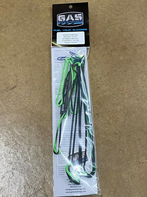 thumbnail image 2 of GAS BOWSTRINGS Bowstring And Cable Set For Mathews V3 27 – Red/Black – Custom Colors Available 2 of 4