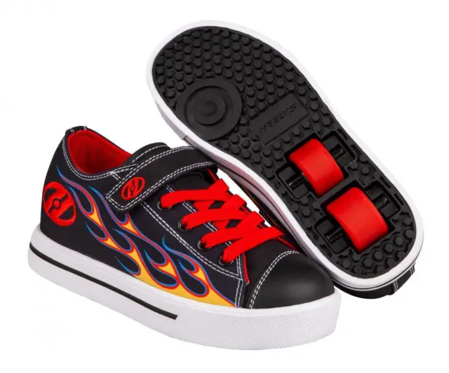 Heelys Chic X2 (HE100965) Noir/Jaune/Rouge Flamme