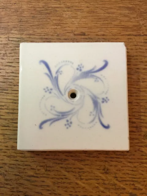 Vintage Glazed Ceramic Delft Blue & White Stove Tiles from Germany
