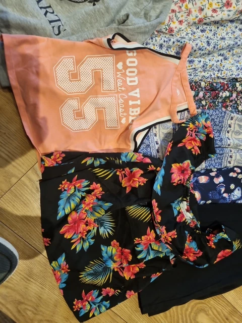 Girls Clothes 7-8 Years 9 Piece Bundle Dresses Tops Hoodie GC 3