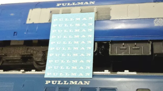 Triang Hornby Pullman X10 Capital Oo Gauge Train Coach Transfers Decal Spares