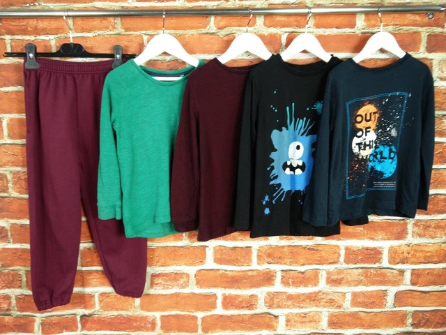 BOYS BUNDLE AGE 5-6 YEARS JOHN LEWIS NEXT etc JOGGERS LONG SLEEVE TOP KIDS 116CM