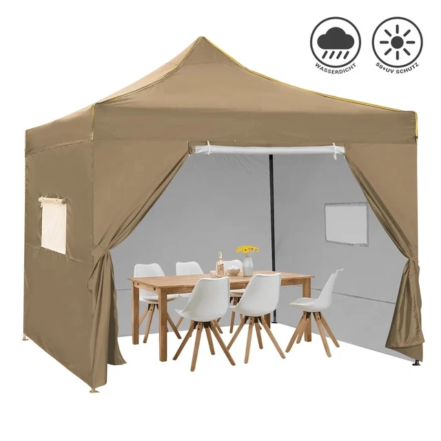 Pavillon Festzelt Picknicks Partyzelt Wasserdicht Gartenpavillon Anti-UV 3 x 3m 2