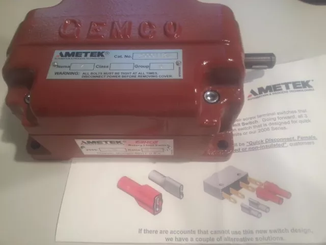 Ametec 2000113B Rotary Limit Switch New Gemco NEMA 7