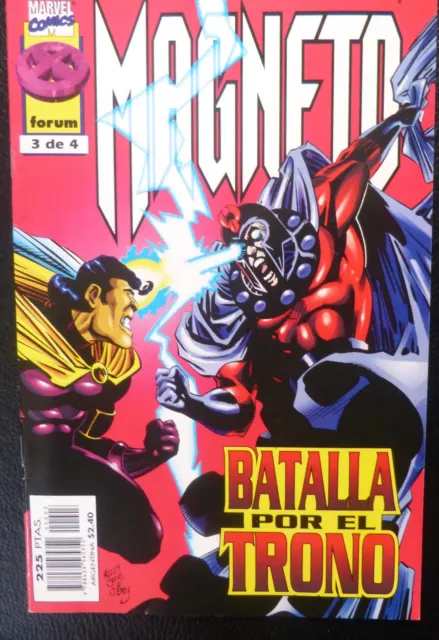 Comic MAGNETO,Numero 3 de 4,Marvel Comics,Forum,1998,Planeta