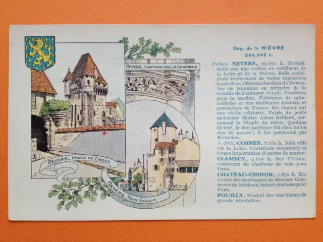 cpa Pub PALDA PASTILLE illustration Burgundy NEVERS Nièvre COAT OF ARMS Tower Goguin