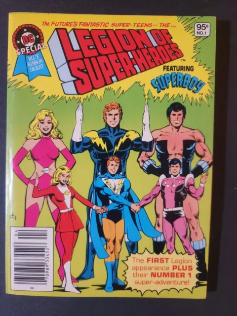 HTF DC SPECIAL BLUE RIBBON DIGEST #1 LEGION OF SUPERHEROES 1st ED 1979 VF+