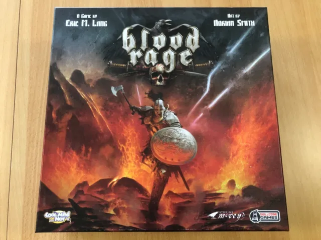 Blood Rage + Kickstarter Exclusives & 5th Player Expansion, CMON, like new!