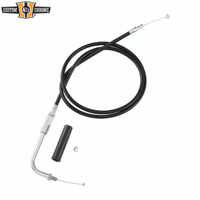 38“+4“ Black Vinyl Throttle Cable Fits For Harley Touring FLH 1976-80 FXEF 79-80