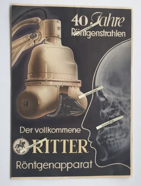 40 Jahre Röntgenstrahlen RITTER RÖNTGENAPPARAT Ritter Durlach Baden Karlsruhe