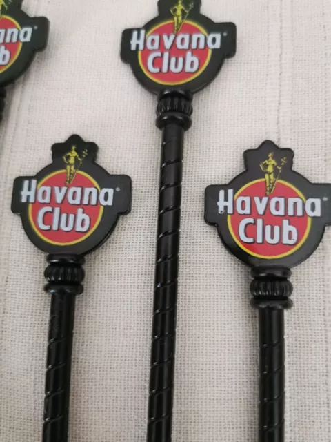 HAVANA CLUB RHUM 10 grands pilon s touilleurs mojito cocktail long 17,5cm Neufs 3