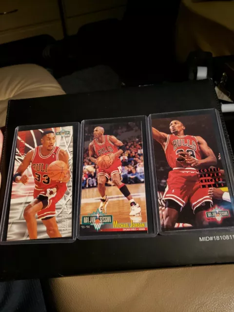 Rare Michael Jordan Scottie Pippen NBA Jam Session Chicago Bulls Lot of 3