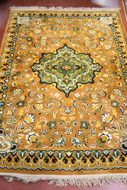 Tappeto Verde Beige Nero Ocra 145x207 Cm I