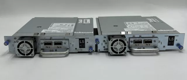 46X6073 IBM TL2000 4000 LTO Ultrium 5-H SAS Internal Tape Library Drive Lot (2x)
