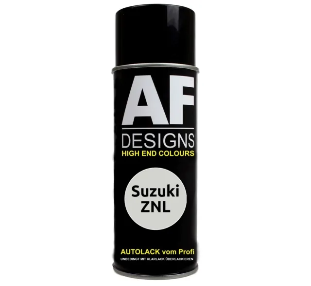 Autolack Spraydose FÜR Suzuki ZNL White Perl Basislack Sprühdose 400ml