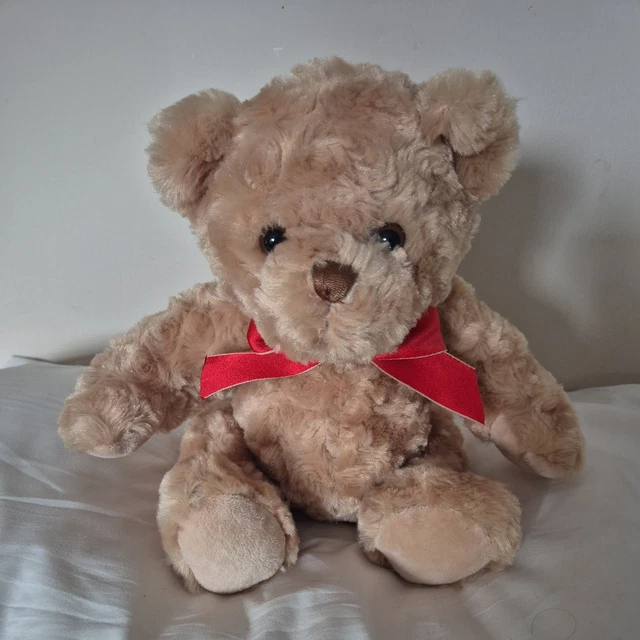 KEEL TOYS HONEY Golden Brown Teddy Bear Plush Super Soft 30cm Sitting ...