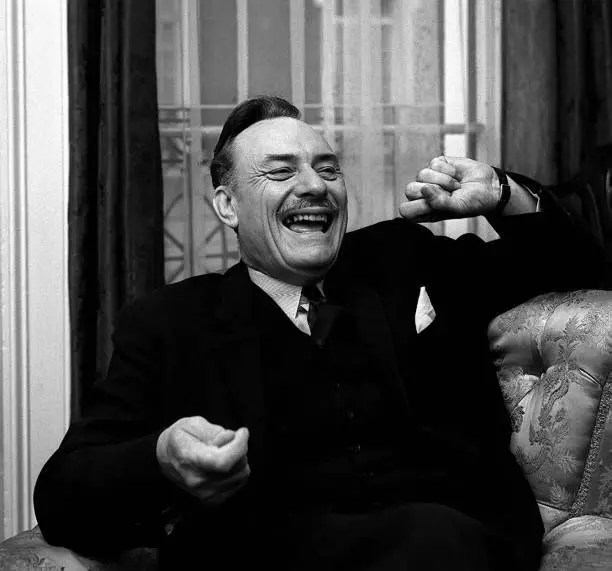 Enoch Powell Laughs During An Exclusive Interview With A Press- 1970 Old Photo