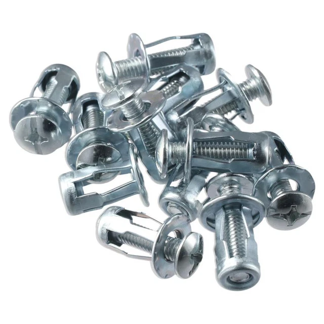 12Pcs M6 x 25 Jack Nuts  Expansion Nut Thins Fixings  Hollow Wall Iron Skin Line