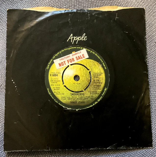 RINGO STARR &SNOOKEROO& Uk 1974 Promo Sample/ The Beatles Elton John