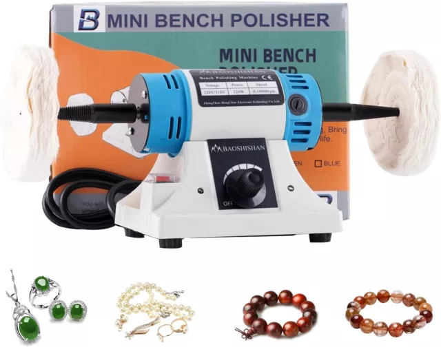 BAOSHISHAN Bench Polisher Polishing Machine Lathe Sander Grinder Buffing Motor