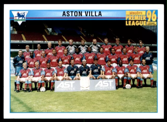 Merlin Premier League 96 - Team Photo Aston Villa No. 456