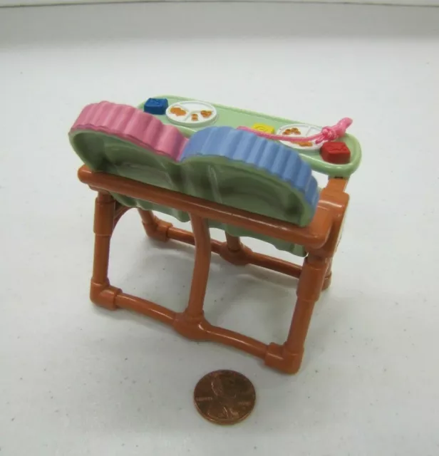 FISHER PRICE Loving Family Dollhouse TWIN HIGHCHAIR HIGH CHAIR 2.5 inch BABY 3