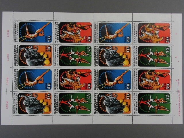 DDR, MiNr. 2983-2986 Kleinbogen mit DV 1/4, postfrisch / MNH - 691058M