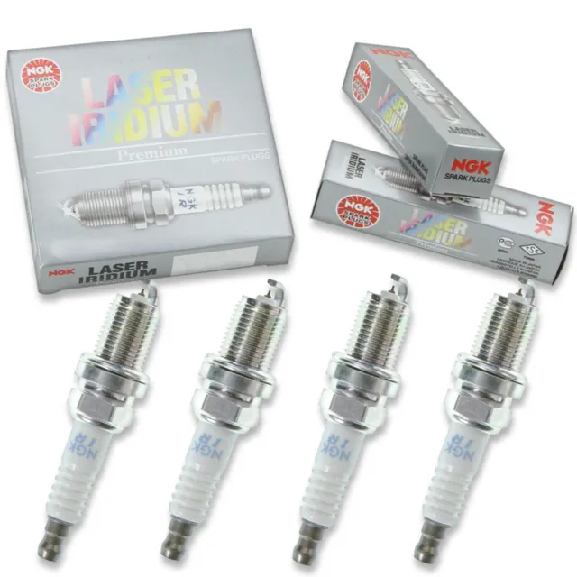 4 pcs NGK Laser Iridium Spark Plugs for 2001-2002 Suzuki Esteem 1.8L L4 - pr