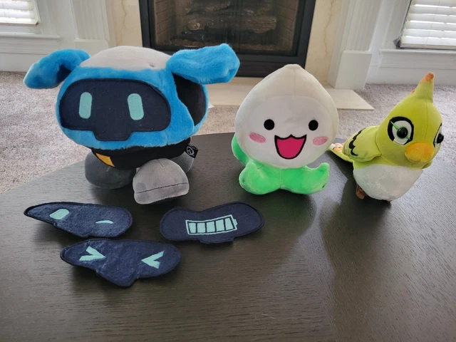 OVERWATCH BLIZZARD PLUSH LOT Mei's Snowball, Bastion's Ganymede