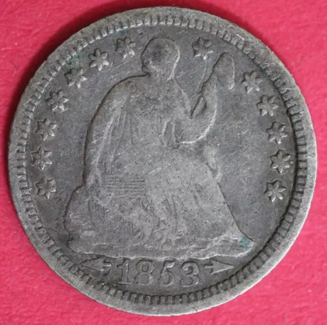 1853 P Seated Liberty Half Dime Exact Silver Coin Shown Free Shipping OCE 60