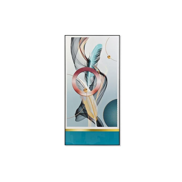 Cadre DKD Home Decor Plumes (80 x 3 x 160 cm) (2 Unités)
