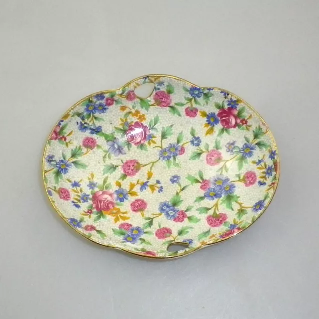 Vintage Royal Winton Chintz  Oval Sweets Dish - Old Cottage