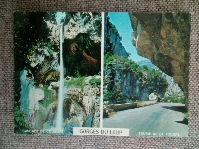 Cpsm Cpm 06 The Gorges Du Loup The Cascade De Courmes Powder Balm