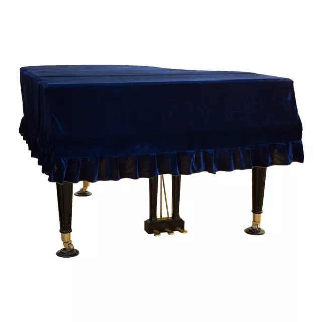 Velvet Soft Bordered Home Washable Triangle Dustproof Piano Cover Decorated