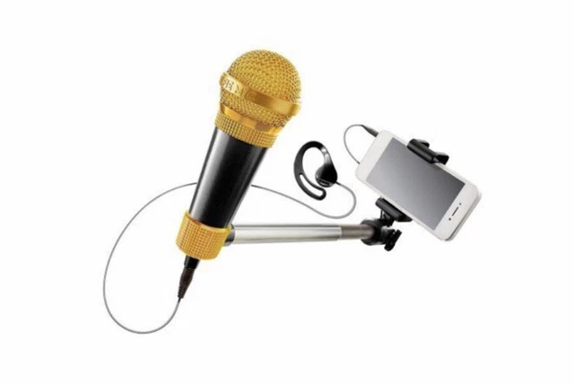 Selfie Mic With Adjustable Selfie Stick Create Your Own Music Video Gift Set