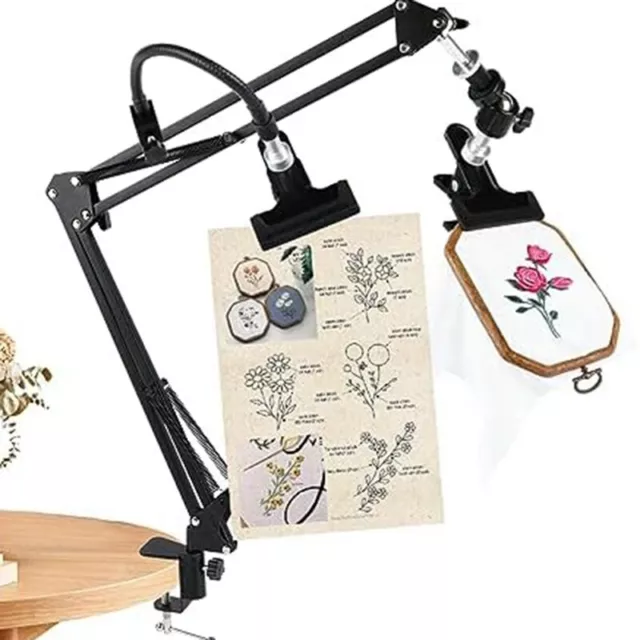 Embroidery Hoop Stand: 360 Adjustable Metal Embroidery Hoop Stand for6181