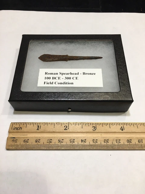 Ancient Roman Bronze Spearhead 2000 Years Old! Field Condition! Christmas Gift!