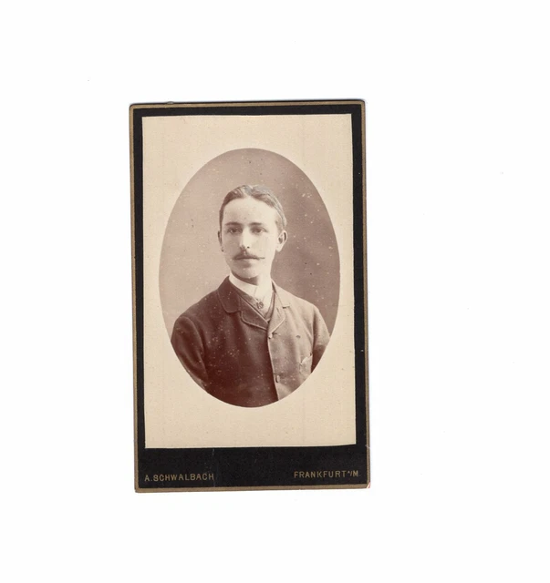 CDV Foto Herrenportrait - Frankfurt Main 1880er
