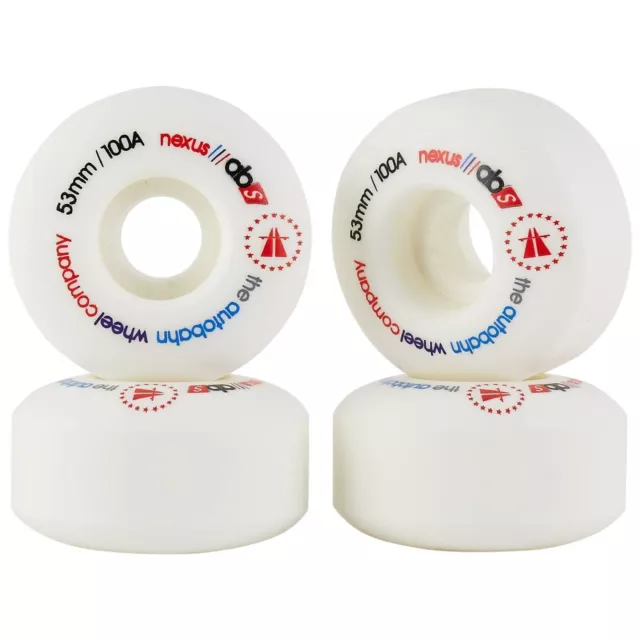 Autobahn Nexus 53mm 100a White Skateboard Wheels (Set of 4)