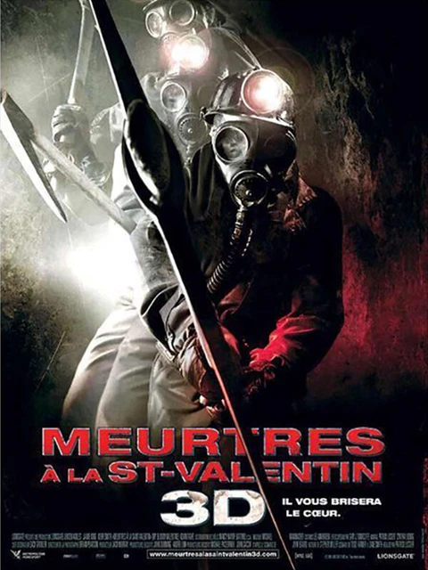 Poster Folded 40x60cm Murders À La Valentines 3D (My Bloody Valentine) , Vgc ,