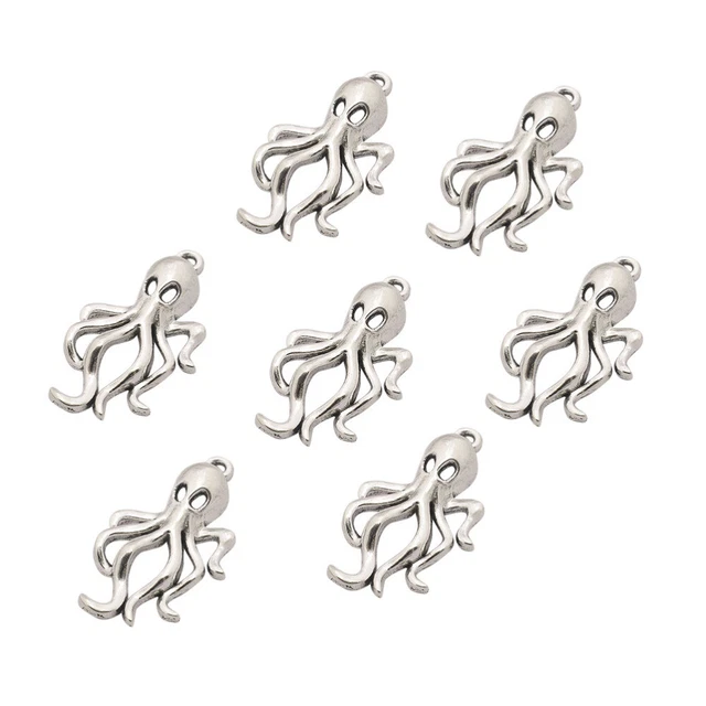 Oktopus-Plüschtier 50 stücke Octopus Auto Anhänger Charms DIY Schmuckherstellung